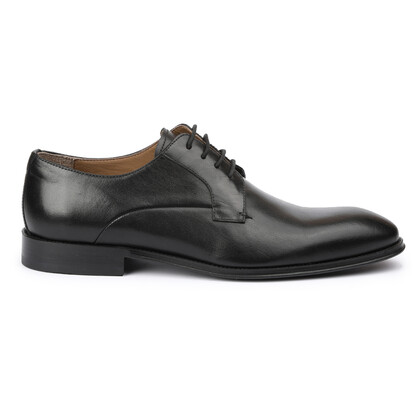  - Vlonı 177-01 Siyah Hakiki Deri Bağcıklı Erkek Klasik Ayakkabı