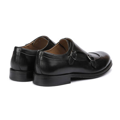 Vlonı 259-09 Siyah Hakiki Deri Bağcıklı Erkek Klasik Ayakkabı