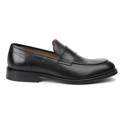  - Vlonı 259-10 Siyah Hakiki Deri Bağcıklı Erkek Klasik Ayakkabı