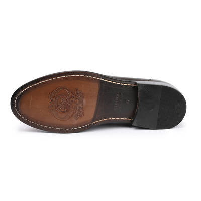 Vlonı 259-10 Siyah Hakiki Deri Bağcıklı Erkek Klasik Ayakkabı