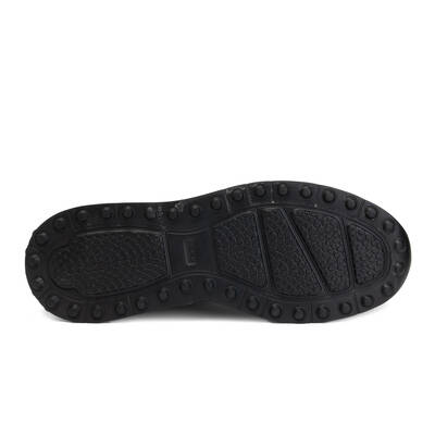 Vlonı 390-10 Siyah Hakiki Deri Erkek Sneaker